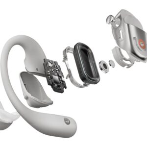 SHOKZ OpenFit 2+ Ausinės Bevielis Ausinės su kabliukais, Įkišamos į ausį Skambučiai / muzika Bluetooth Pilka - Image 3