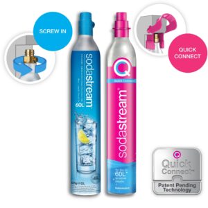 CO2 angliarūgštės cilindras SodaStream 60L,  šv.mėlynas - Image 3