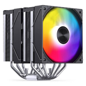 Jonsbo CA80 CPU Cooler, Dual-Tower, 2 x 120mm, PWM, RGB - black