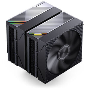 Jonsbo CA90 CPU Cooler, Dual-Tower, 1 x 130mm / 1 x 120mm, PWM, ARGB - black