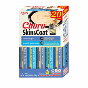 Churu Skin and Coat (mix) kreminis skanėstas katėms su tunu 20vnt, 1 vnt.