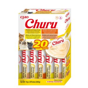 INABA Churu Variety box Chicken and beef - skanėstas katėms - 20 x 14g