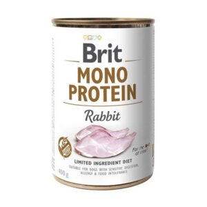 BRIT Mono Protein Rabbit - šlapias maistas šunims - 400 g