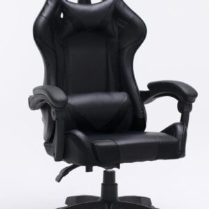 Topeshop FOTEL REMUS juodos spalvos biuro kėdė Paminkštinta sėdynė Paminkštinta nugaros atrama - Image 2