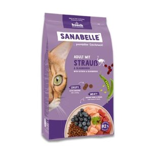BOSCH Sanabelle Life Adult with ostrich & blueberries - sausas kačių maistas - 8kg