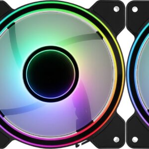 Aerocool Mirage 12 ARGB Pro Kompiuterio korpusui Aušinimo rinkinys 12 cm Juoda - Image 2