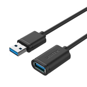 UNITEK Y-C457GBK USB kabelis USB 3.2 Gen 1 (3.1 Gen 1) 1 m USB A Juoda