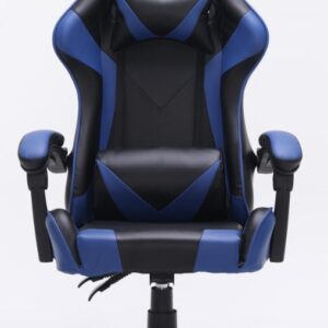 Topeshop FOTEL REMUS mėlynos spalvos biuro kėdė Paminkštinta sėdynė Paminkštinta nugaros atrama - Image 2