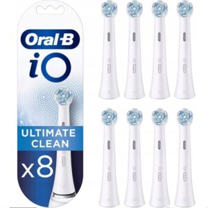 Dantų šepetėlių antgaliai Oral-B iO Ultimate Cleaning white 8 vnt