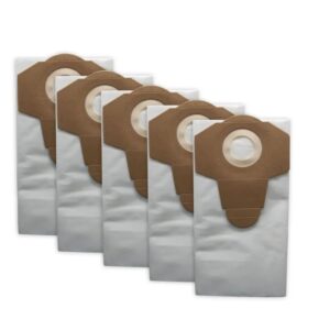 Didesnės filtracijos popierinis šiukšlių maišelis PARKSIDE, 5 vnt po 30 Ltr Grizzly / Parkside / Car