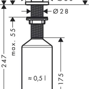 Dozatorius Hansgrohe A41 40438670 - Image 2
