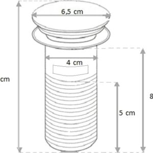 Dugno vožtuvas su persipylimu Mexen 79920-20 baltas - Image 2