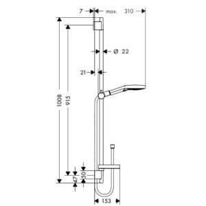 Dušo komplektas Hansgrohe 26631000 - Image 2