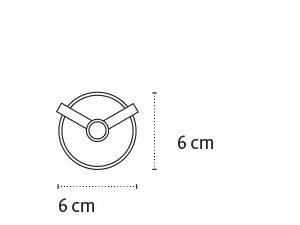 Dvigubas rankšluosčių kabliukas Kapitan OPTIMO black 62 02 - Image 2