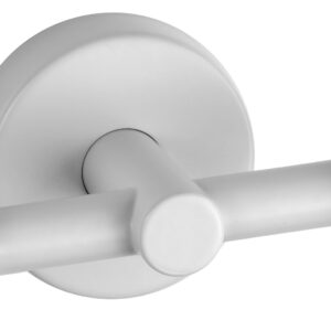 Dvigubas rankšluosčio kabliukas Kapitan UNO 12 22 66, baltas matinis