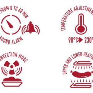 Elektrinė krosnelė MPM MPE-14/T - Image 3