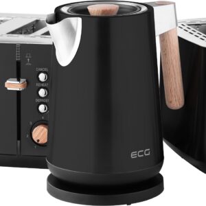 Elektrinis virdulys ECG RK 1768 Strix Timber Black - Image 2