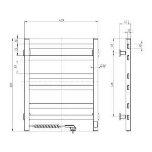El.rankšluosčių džiovintuvas Navin Avangard 480*600 Sensor kairė 12-028153-4860 - Image 2