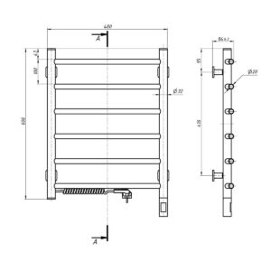 El.rankšluosčių džiovintuvas Navin Kamelia 480*600 Sensor su laikmačiu kairė 12-007133-4860 - Image 3