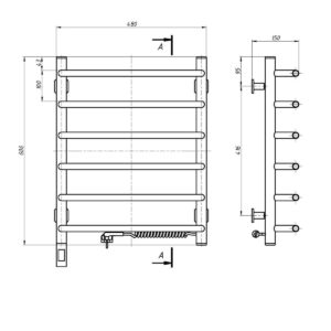 El.rankšluosčių džiovintuvas Navin Simfonia 480*600 Sensor dešinė 12-009033-4860 - Image 3