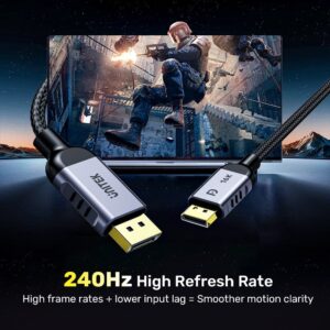 UNITEK C1626GY01-1.5M „DisplayPort“ kabelis Juoda, Pilka - Image 3