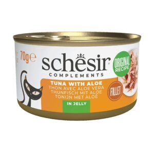 SCHESIR Complements Tuna with aloe in jelly - šlapias kačių maistas - 70g