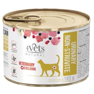 4VETS Natural Urinary No Struvit Cat - drėgnas kačių maistas - 185 g