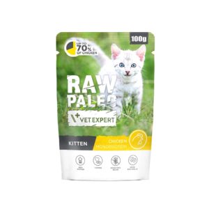VETEXPERT Raw Paleo Kitten Chicken - šlapias kačių maistas - 100g