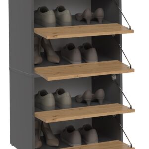 Topeshop MODO X2 ANT/ART batų dėžė Uždaras Antracitas, Ąžuolas - Image 2