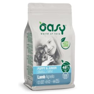 OASY One Animal Protein Puppy & Junior Small/Mini Lamb - sausas maistas šunims - 800g
