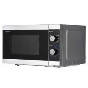 Sharp Home Appliances YC-MG01E-S mikrobangų krosnelė Stalviršis Kombinuota mikrobangų krosnelė 20 L 800 W Juoda, Pilka