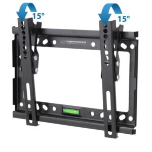 Esperanza ERW010 televizoriaus laikiklis 127 cm (50") Juoda - Image 3