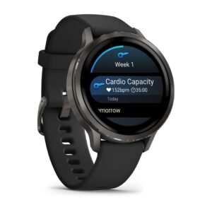 Garmin Venu 4 3,05 cm (1.2") AMOLED 41 mm Skaitmeninis 390 x 390 pikseliai Lietimui jautrus ekranas Juoda „Wi-Fi“ GPS (palydovinis) - Image 3