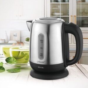 MAESTRO MR-027 elektrinis virdulys 1,2 L 1630 W Plienas, Juoda - Image 2