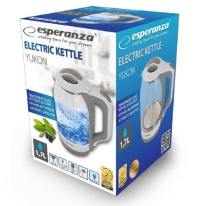 Esperanza EKK025W Elektrinis virdulys 1,7 l stiklas/baltas 1500 W - Image 3