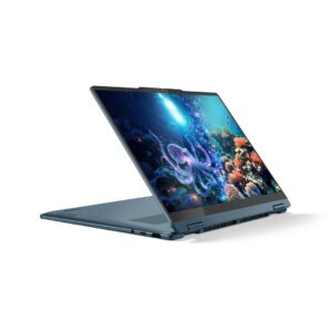 Lenovo Yoga 7 2-in-1 14AKP10 Copilot+ PC AMD Ryzen AI 5 340 Hibridinis (du viename) 35,6 cm (14") Lietimui jautrus ekranas WUXGA 16 GB LPDDR5-SDRAM 512 GB SSD Wi-Fi 7 (802.11be) Windows 11 Home Žalsvai mėlyna - Image 2