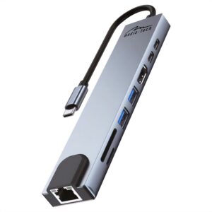 MEDIA-TECH USB HUB 8 IN 1 GIGA LAN HUB MT5046 - Image 2