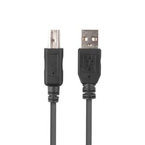 Lanberg CA-USBA-15CU-0010-BK kabelis USB 1m 2.0 USB A->USB-B Juoda - Image 2
