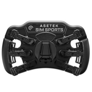 Asetek SimSports Invicta Formula Steering Wheel, 4.3-inch LCD, USB-C - Black on Black Edition - Image 2