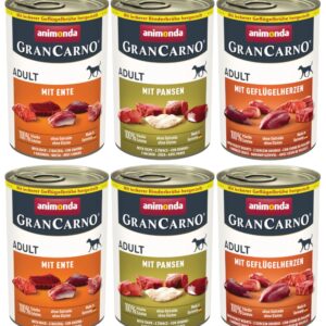 GRANCARNO Adult Mix Rinkinukas Nr. 3, 6 x 800 g