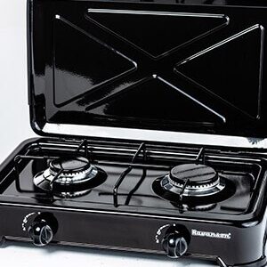 Ravanson K-02TB viryklė (Juoda) Stalviršis Dujinė 2 zone(s) - Image 2