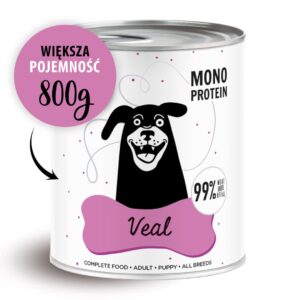 PAKA ZWIERZAKA Pepe Veal - drėgnas ėdalas šunims - 800g