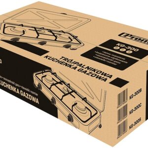 Promis KG300C 3 degiklių dujinė viryklė, juoda - Image 3