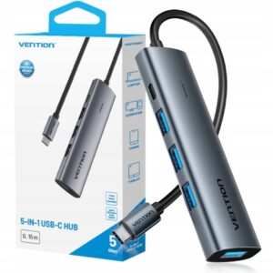 Hub 5v1 USB-C 3.0 Vention 0.15m - Image 1