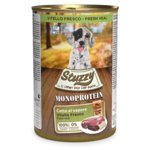 STUZZY Monoprotein Puppy Veal - šlapias maistas šuniukams - 400g
