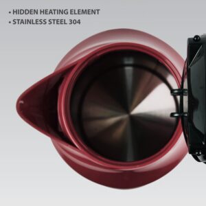 MAESTRO MR-041 (MR-041-RED) elektrinis virdulys 1,7 L 2000 W Juoda, Raudona - Image 3