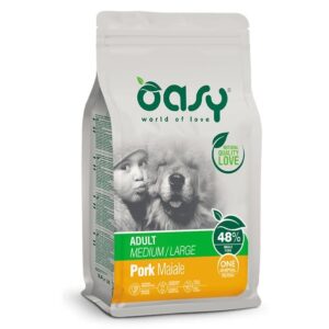 OASY One Animal Protein Adult Medium/Large Pork - sausas maistas šunims - 12kg