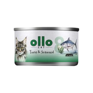 OLLO Cat nr 8 Tuna & Seaweed in broth - šlapias kačių maistas - 70g - Image 2