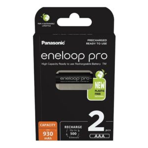 Įkraunamos baterijos PANASONIC ENELOOP PRO AAA 930 mAh 2 szt (BK-4HCDE/2CP)