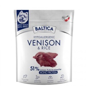 BALTICA Nutraceutic Hypoallergenic Small breeds Venison with rice - sausas maistas šunims - 1kg